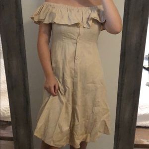 Off the shoulder maxi dress